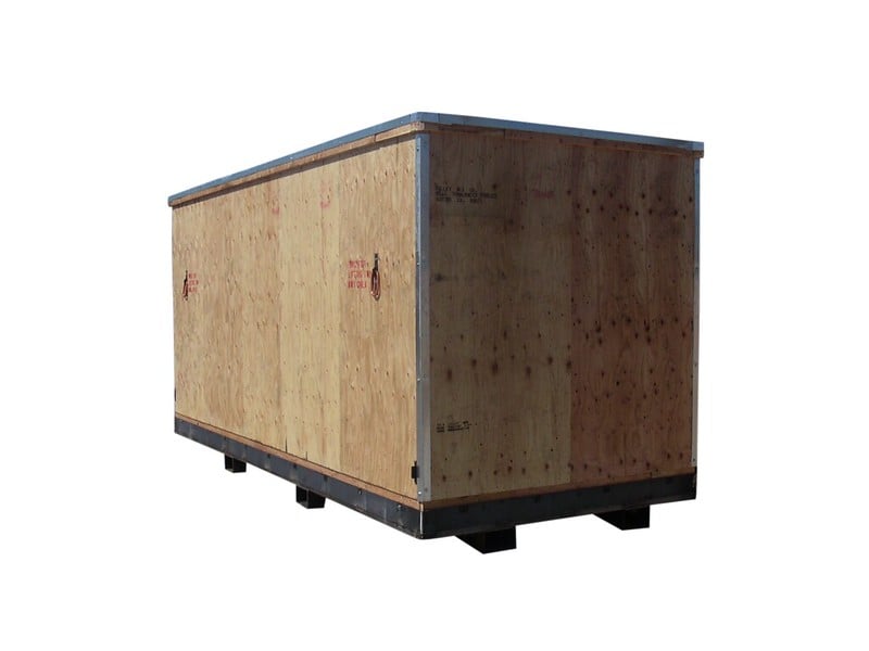 heavy duty wooden crate four way entry